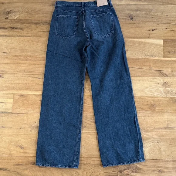 Citizens Of Humanity Dark Charcoal Annina High-Rise Wide-Leg Jeans - Picture 5 of 8